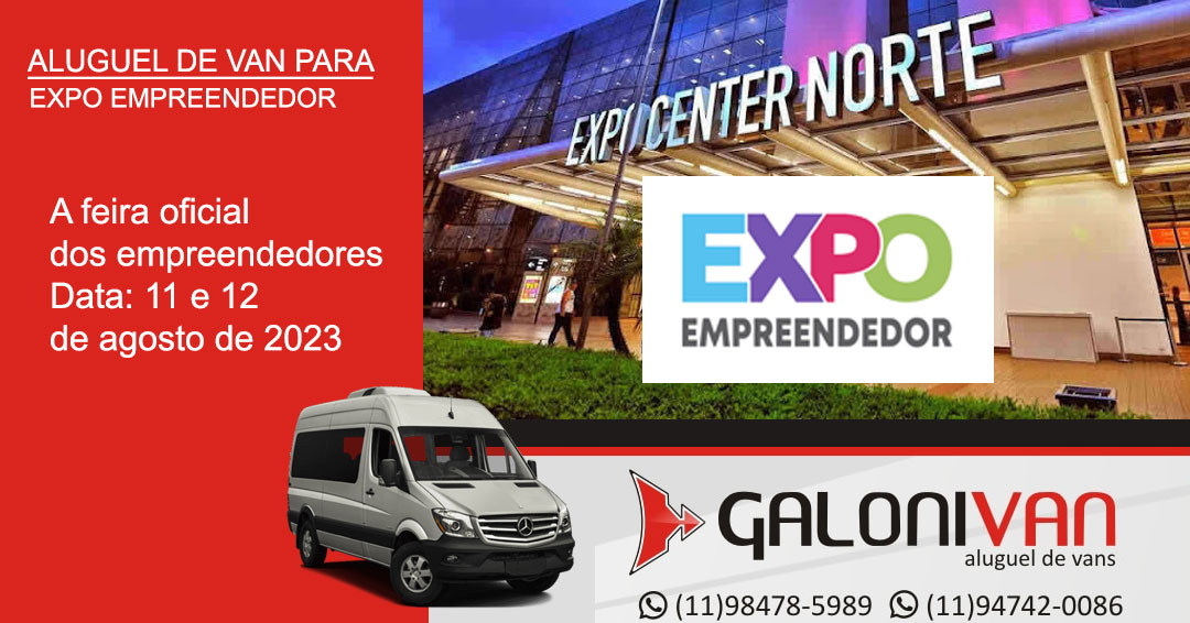 Aluguel De Van Para O Expo Empreendedor 2023