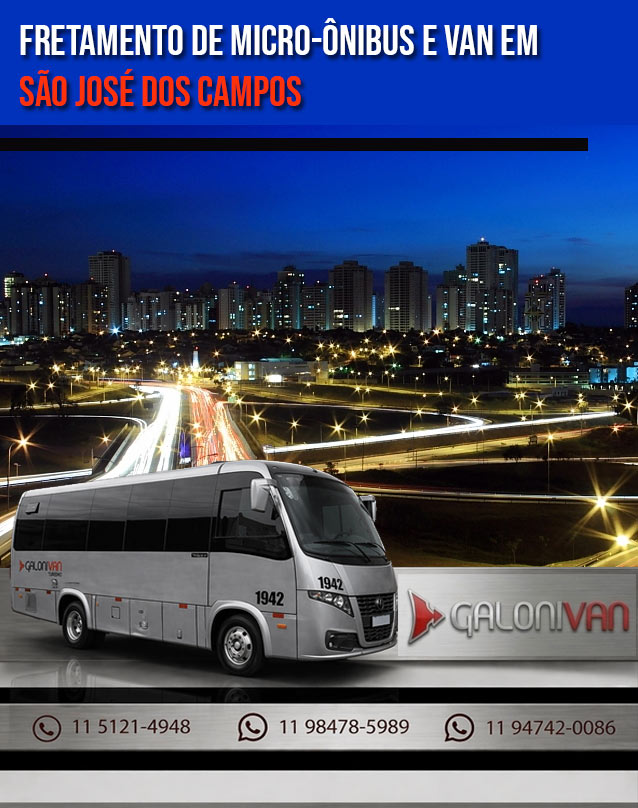 Fretamento de Van e Micro-ônibus para São José dos Campos: Transporte Executivo pela Via Dutra