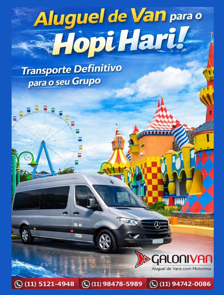 Aluguel de Van para o Hopi Hari