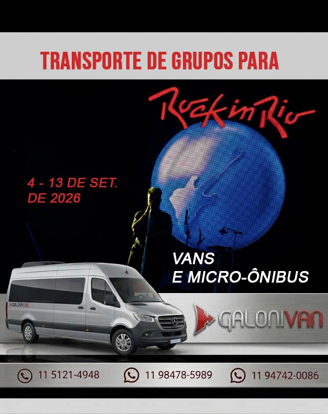 Aluguel de van para Rock in Rio 2026: leve seus amigos com conforto e segurança