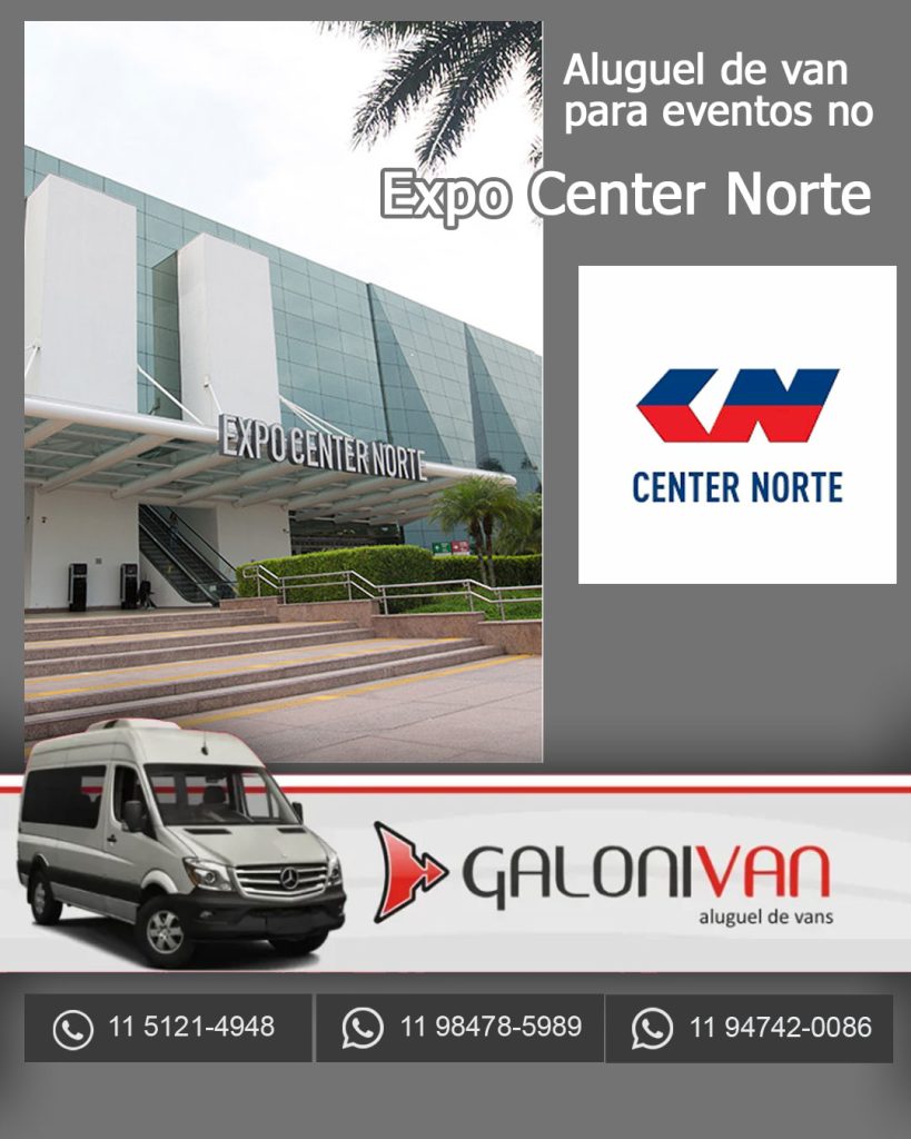 Aluguel de van para o Expo Center Norte