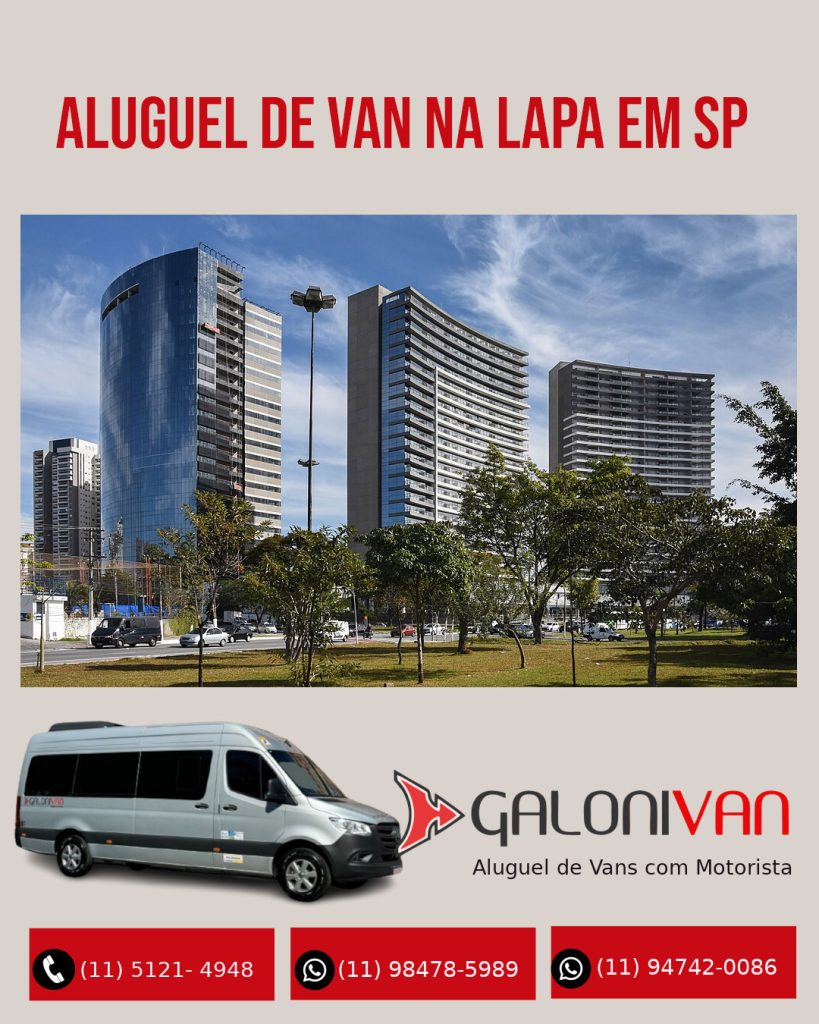 Aluguel de Van na Lapa