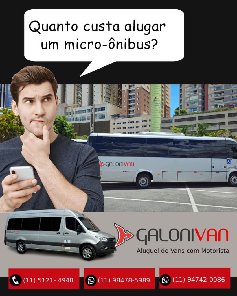 Quanto custa alugar um micro-ônibus. Preço, valor desse serviço