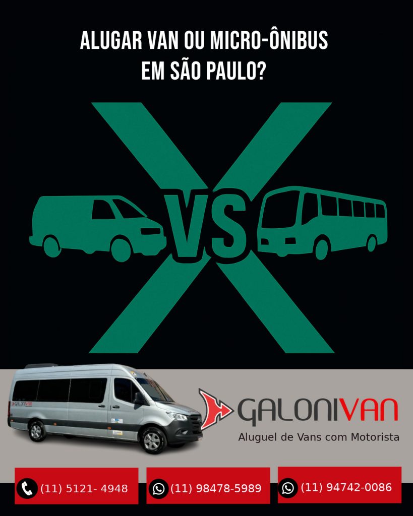 Alugar Van ou Micro-ônibus em São Paulo