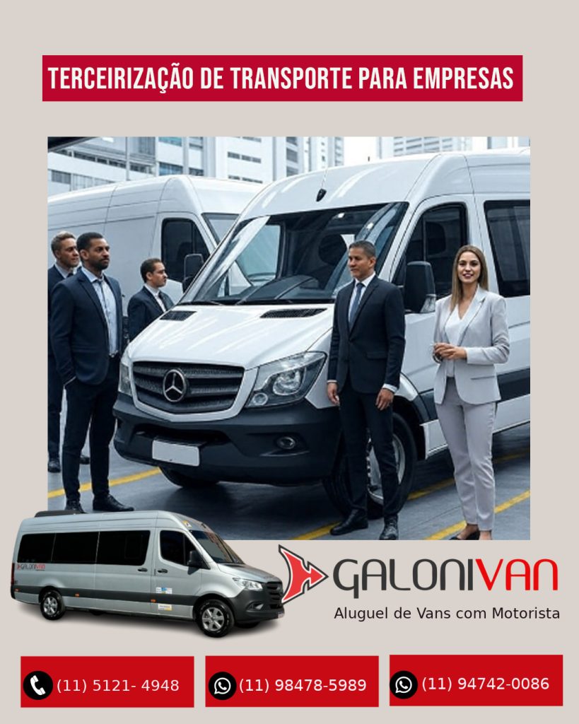 Terceirização de Transporte para Empresas: Como a Galoni Van Revoluciona Sua Logística com Economia e Eficiência