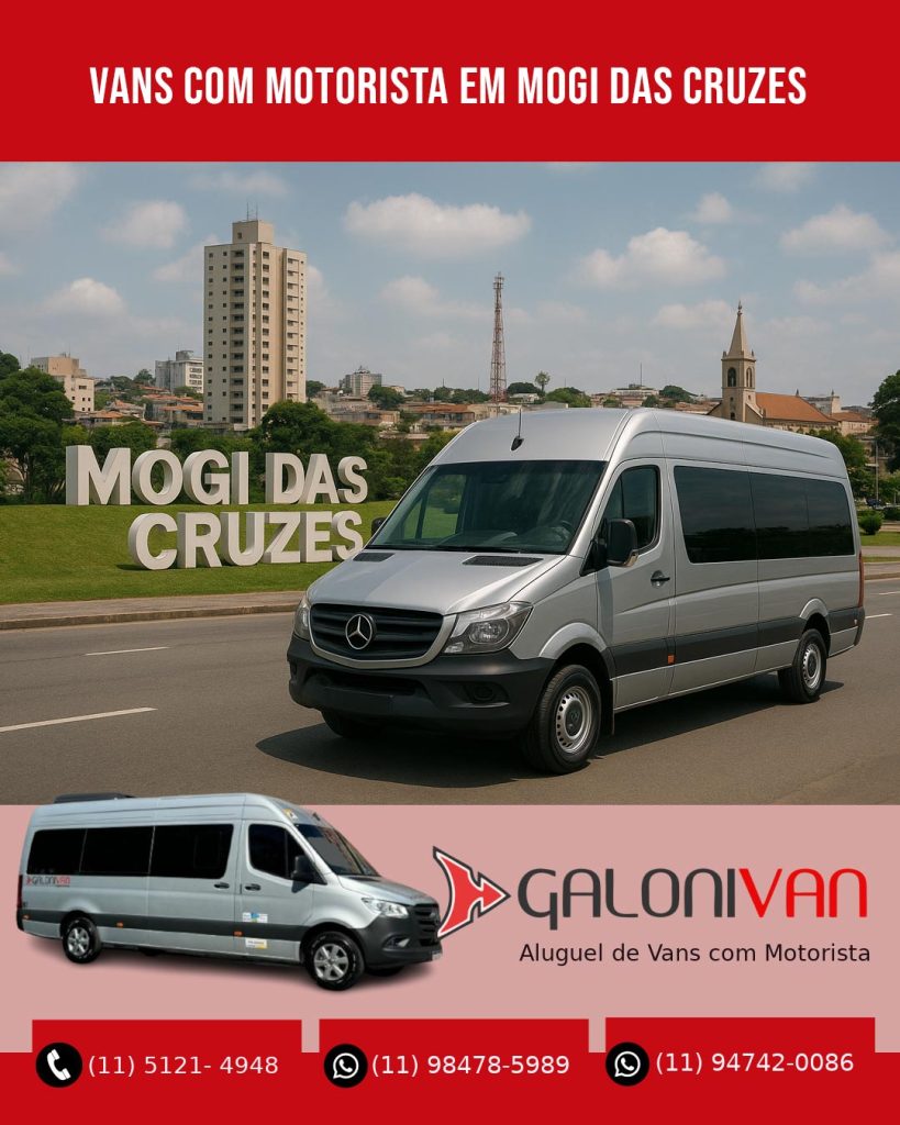 Aluguel de Van em Mogi Das Cruzes