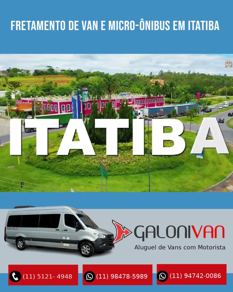 Fretamento de Van e Micro-ônibus em Itatiba