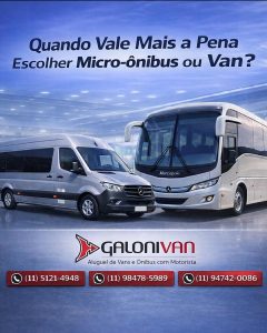 Quando Vale Mais a Pena Escolher Micro-ônibus ou Van?