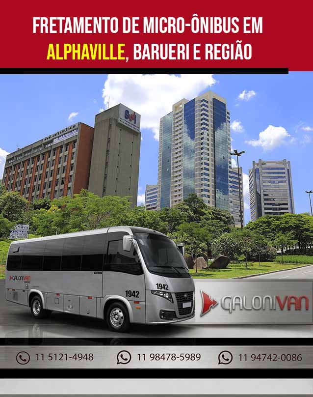 Fretamento de Micro-ônibus em Alphaville, Barueri e Região