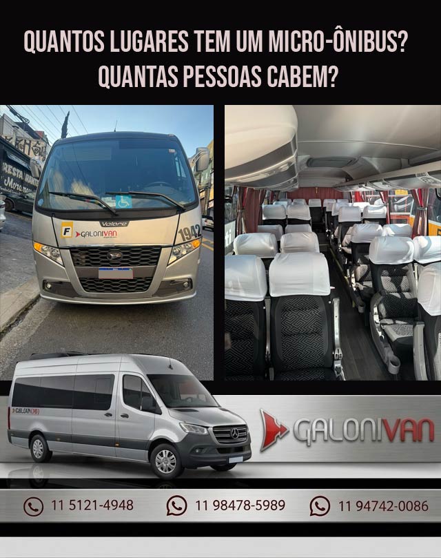 Quantos Lugares Tem um Micro-ônibus? Quantas Pessoas Cabem?