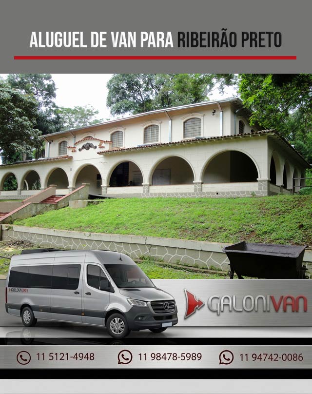 Aluguel de Van para Ribeirão Preto