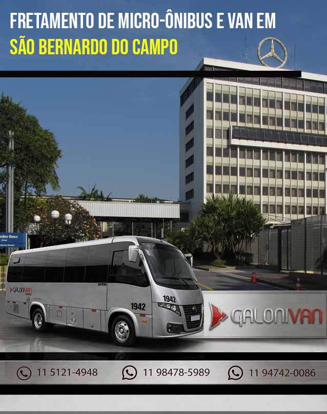 Micro-ônibus e Van para São Bernardo do Campo