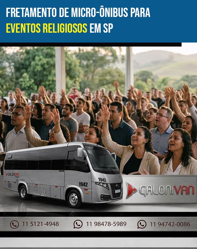 Fretamento de Micro-ônibus para Eventos Religiosos em SP: Logística, Segurança e Economia para sua Igreja