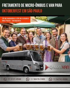 Van para a Oktoberfest São Paulo