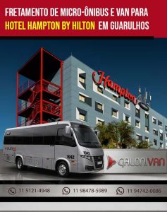Aluguel de Van e Micro-ônibus de/para Hampton by Hilton e Aeroporto de Guarulhos