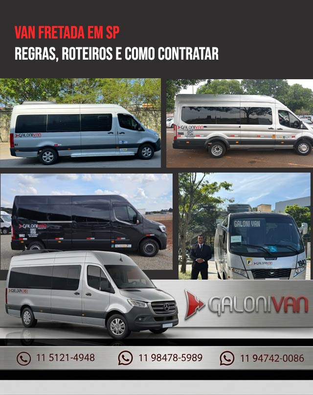 Van Fretada em SP: Regras, Roteiros e Como Contratar