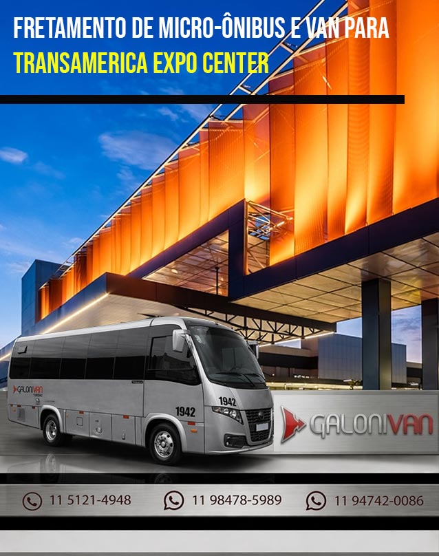 Vans e Micro-ônibus para o Transamerica Expo Center